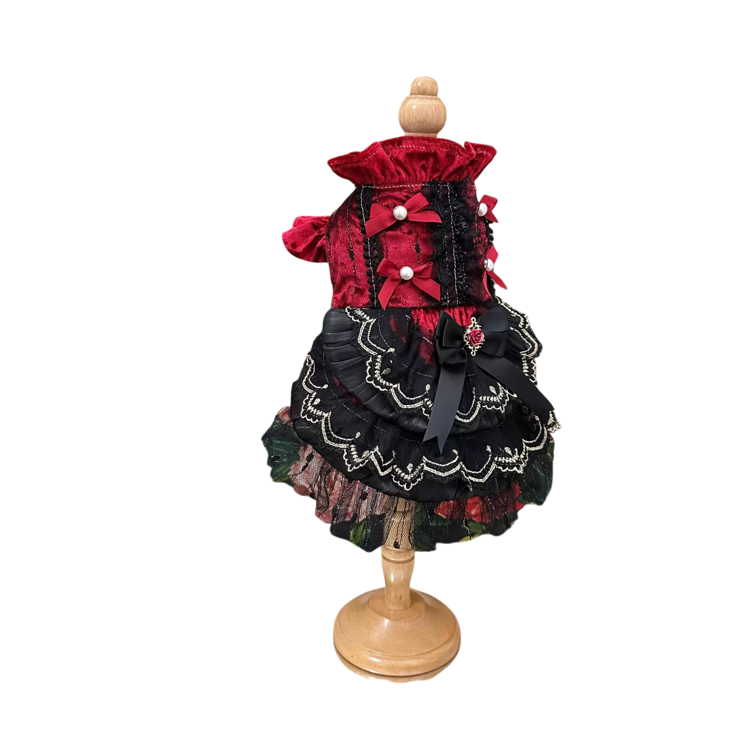 Crimson Rose Victorian Pet Dress