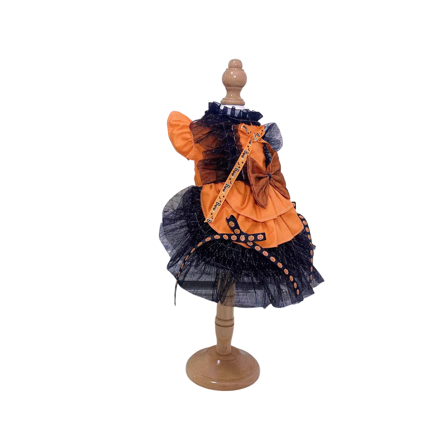 Spooky Chic Pumpkin Halloween Pet Dress