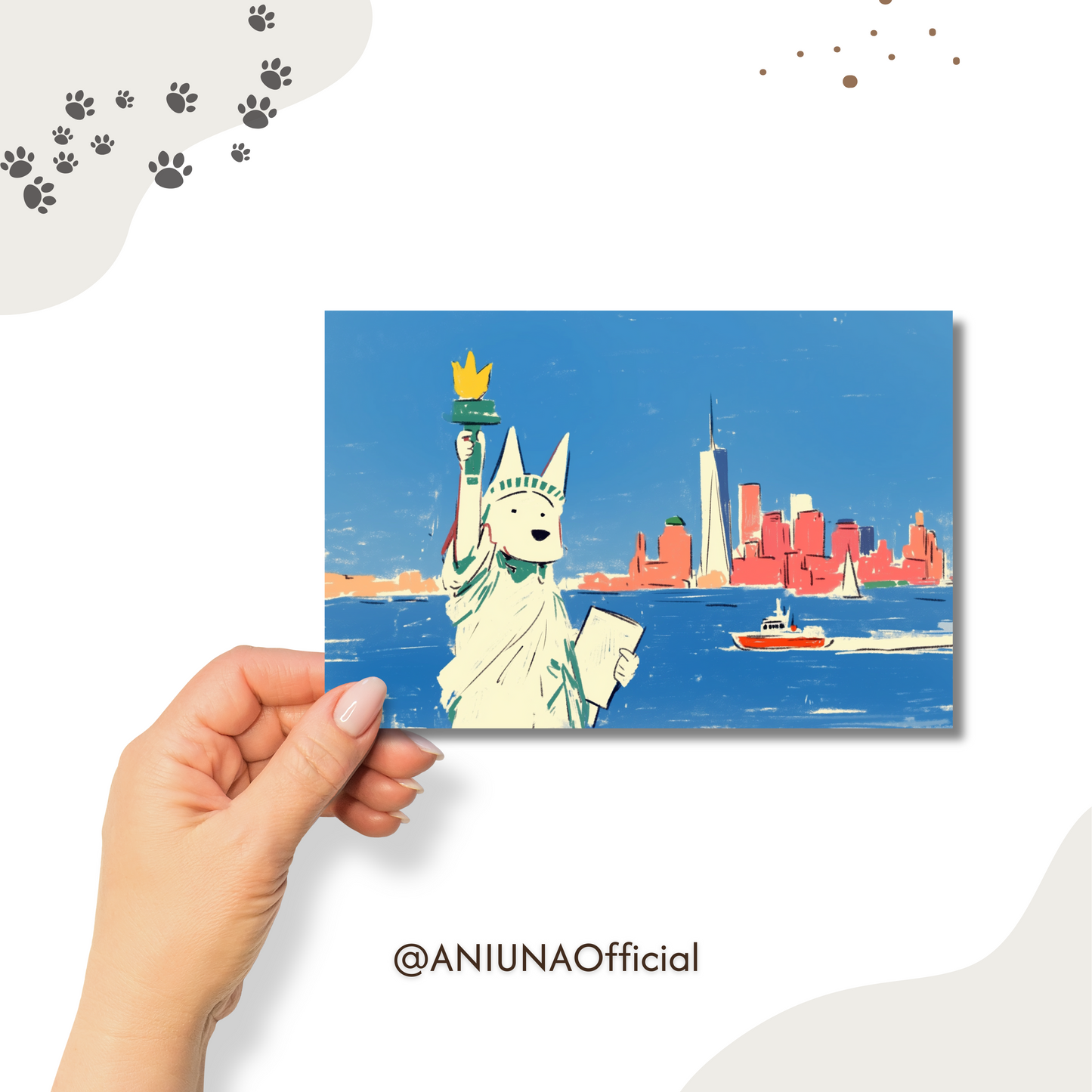 Urban Tales Pet Watercolor Postcards Bundle