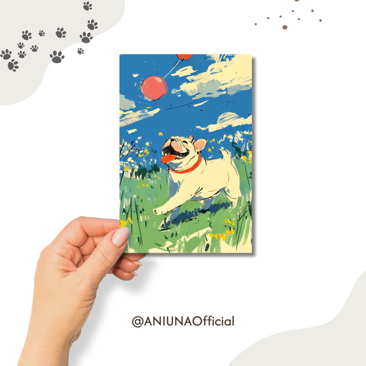 Spring Garden Pet Watercolor Postcards Bundle