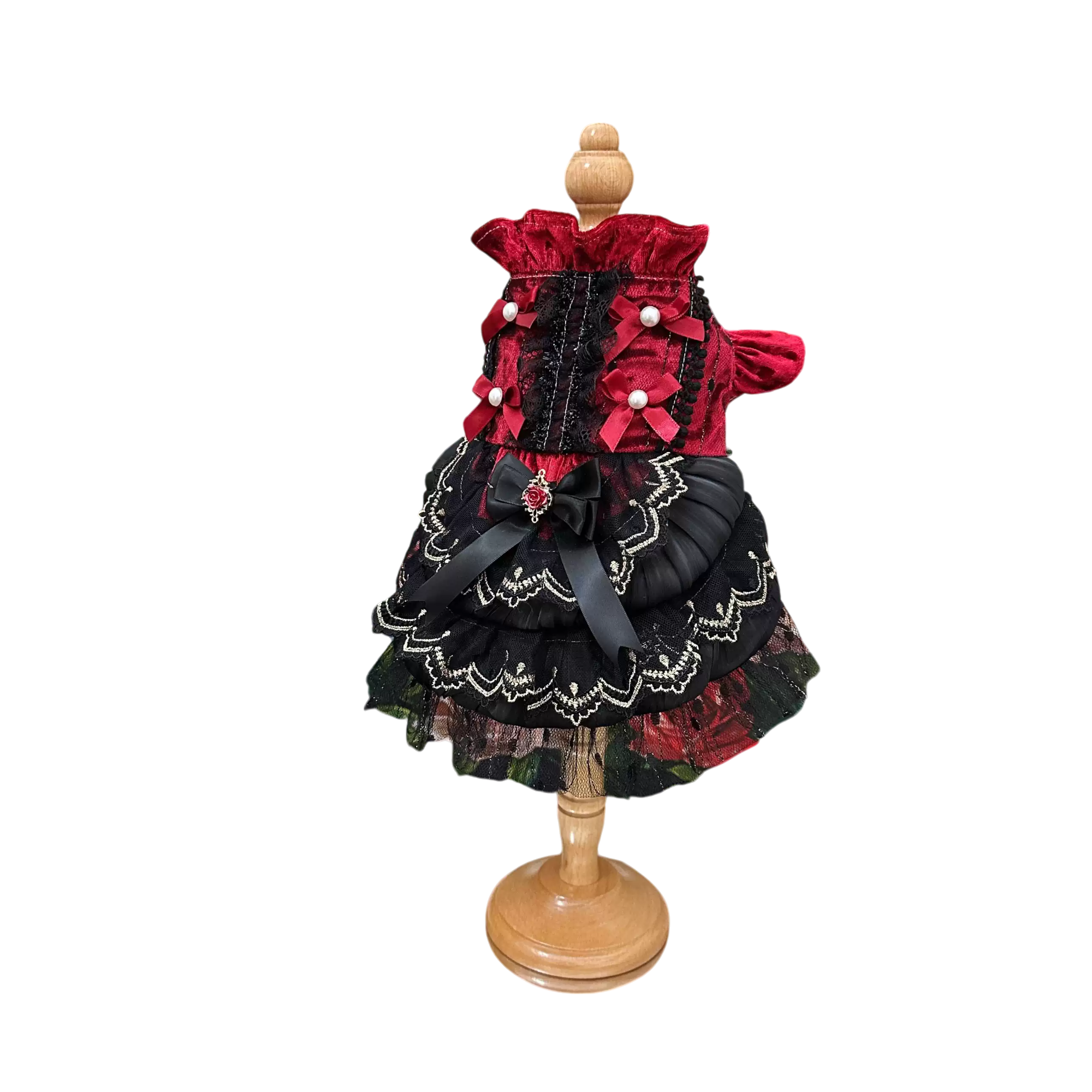 Crimson Rose Victorian Pet Dress