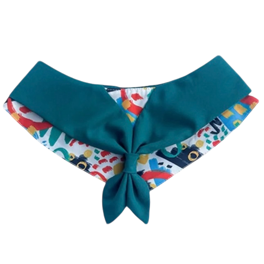 Reversible Bow Pet Bandana Collection - Designer Pattern