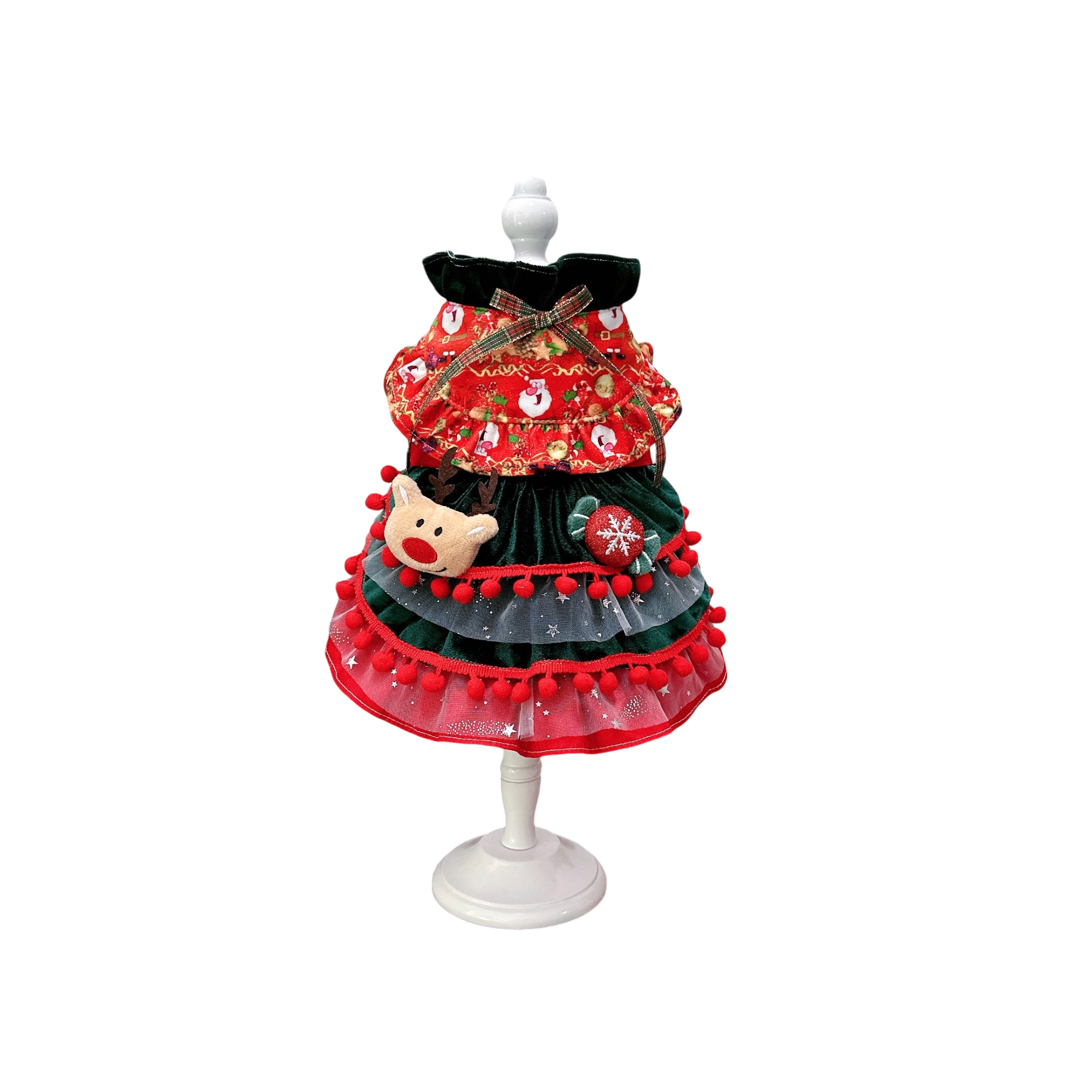 Holiday Charm Velvet Pet Dress