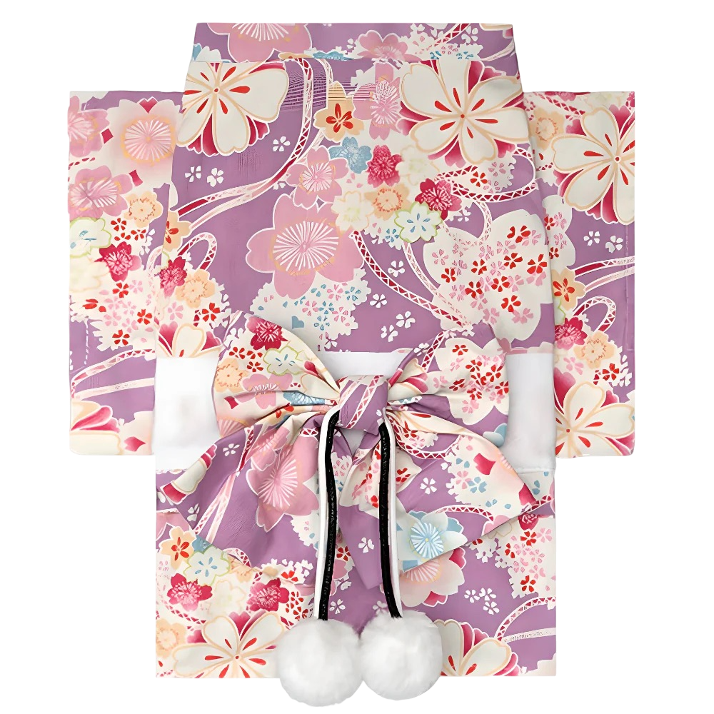 Blossom Charm Elegant Pet Kimono