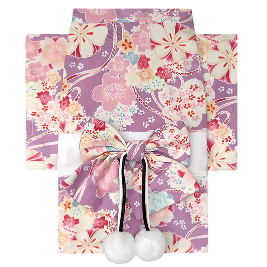 Blossom Charm Elegant Pet Kimono