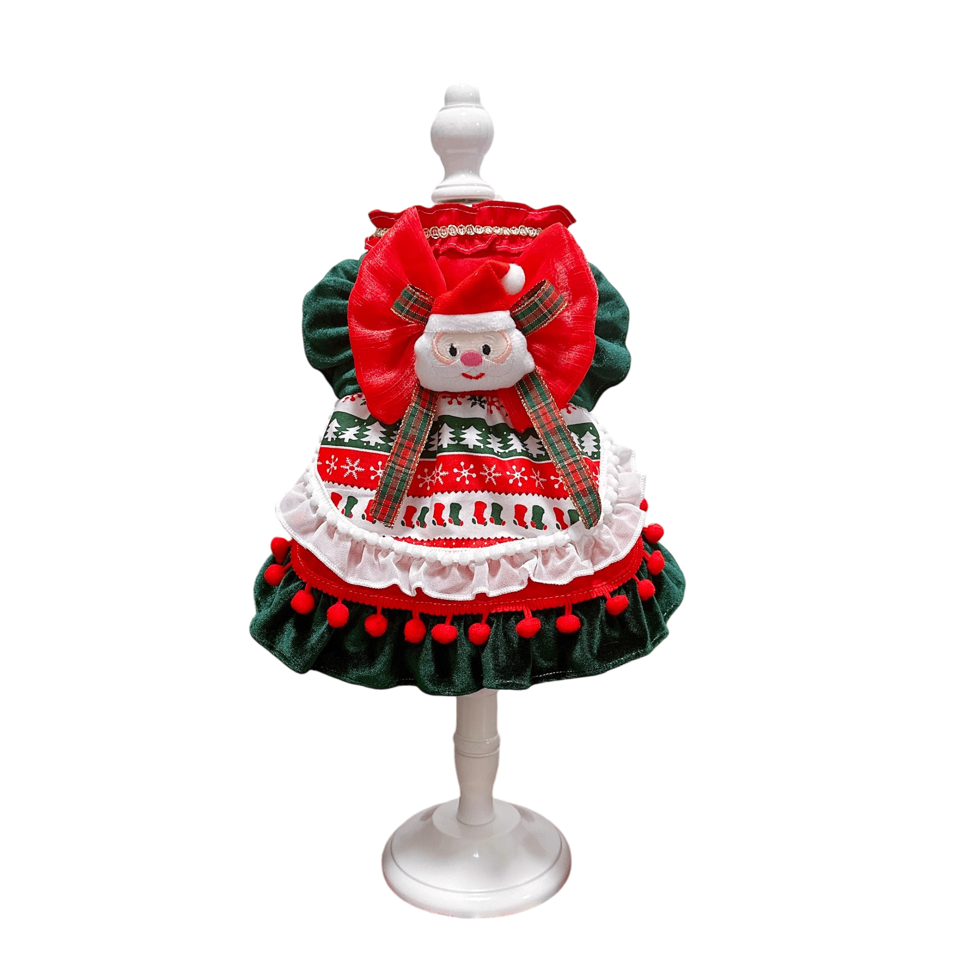 Holiday Charm Velvet Pet Dress