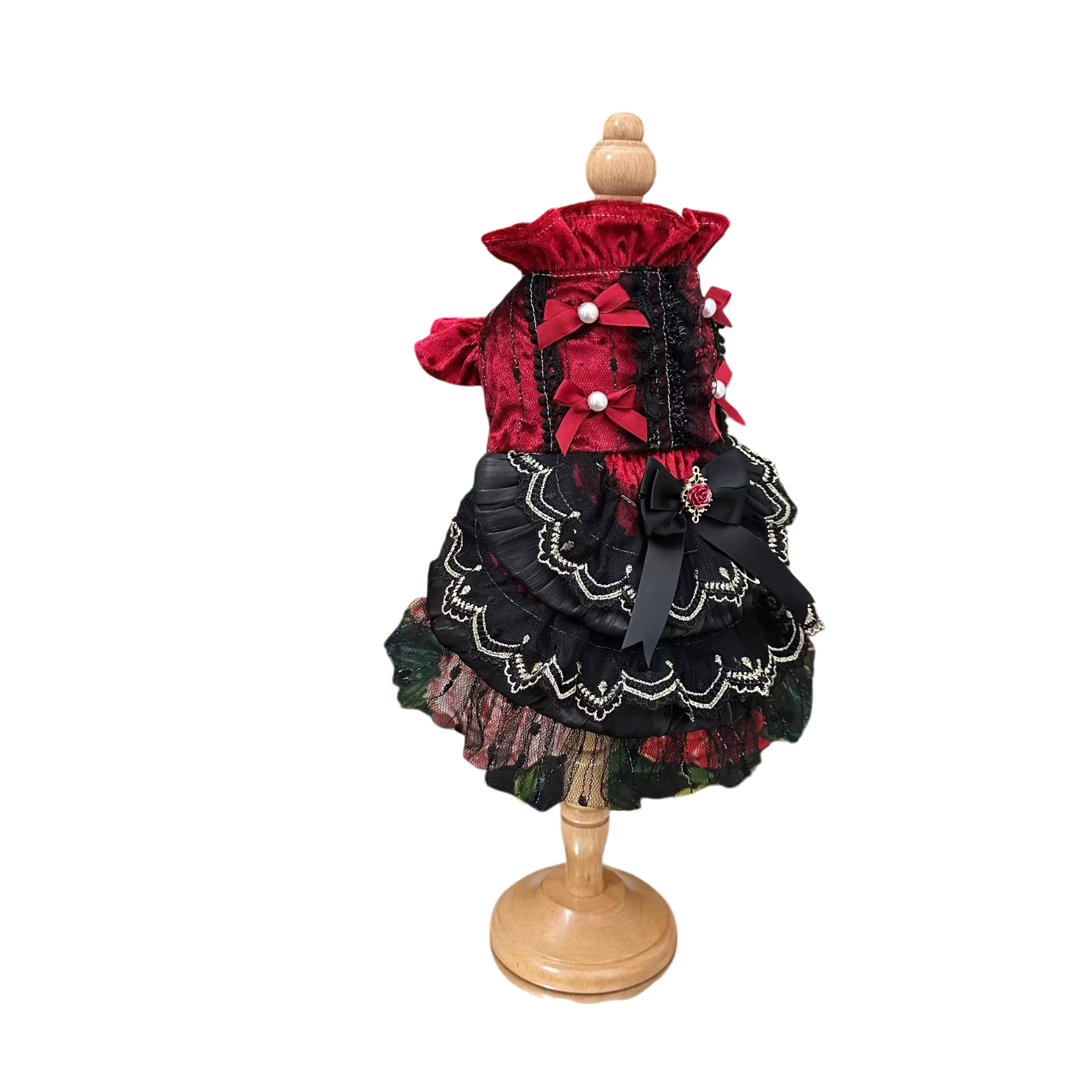 Crimson Rose Victorian Pet Dress