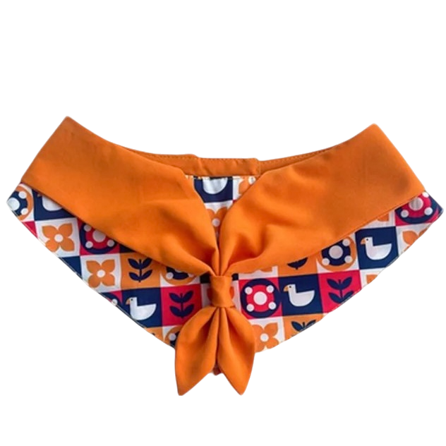 Reversible Bow Pet Bandana Collection - Designer Pattern