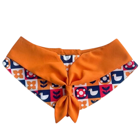 Reversible Bow Pet Bandana Collection - Designer Pattern