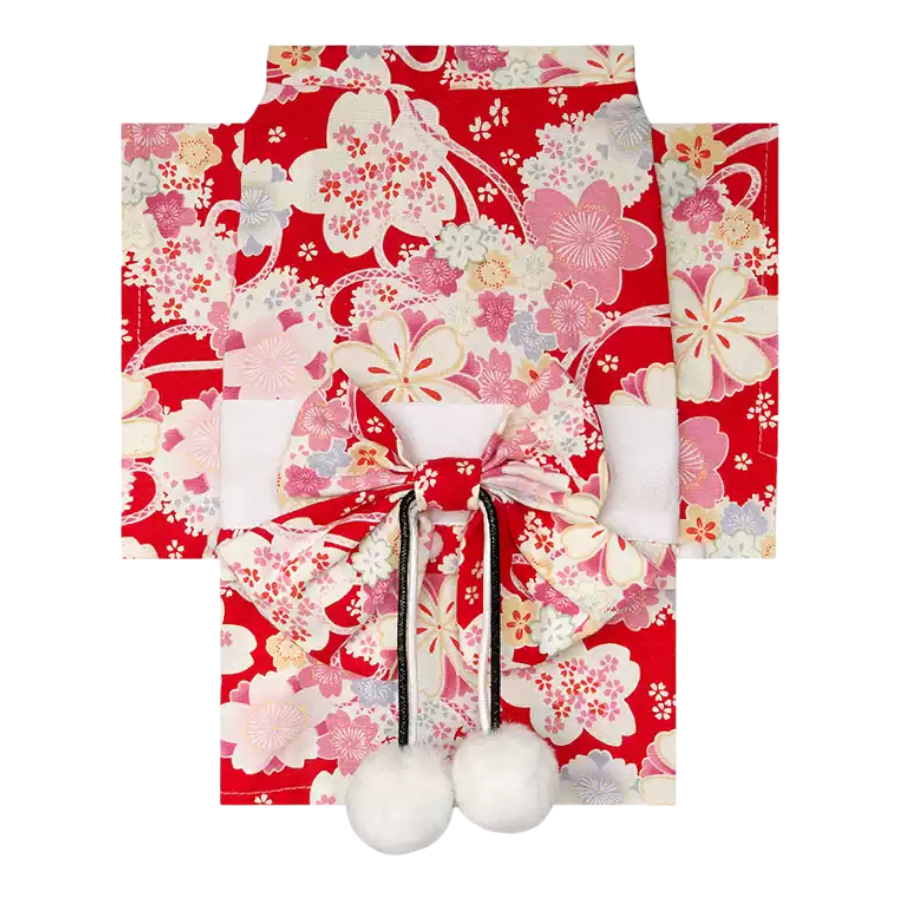 Blossom Charm Elegant Pet Kimono