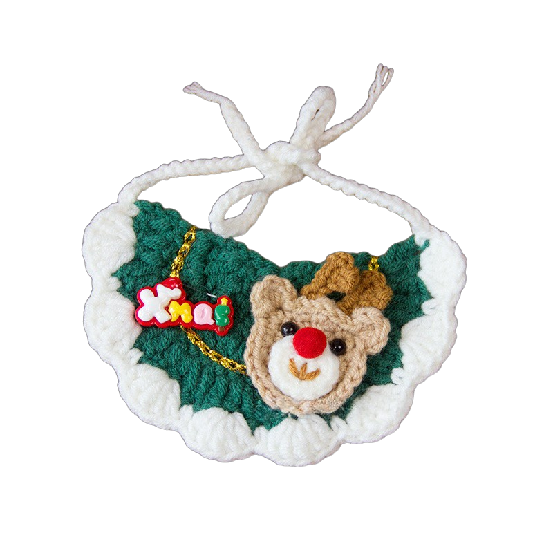 Christmas Crochet Pet Collars