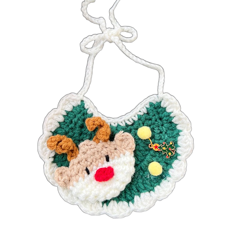 Christmas Crochet Pet Collars