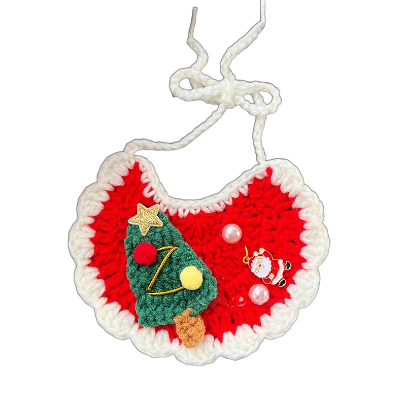 Christmas Crochet Pet Collars