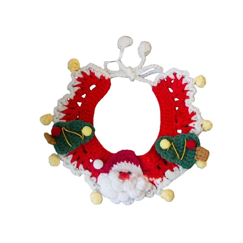 Christmas Crochet Pet Collars