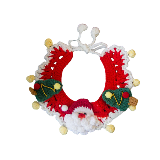 Christmas Crochet Pet Collars