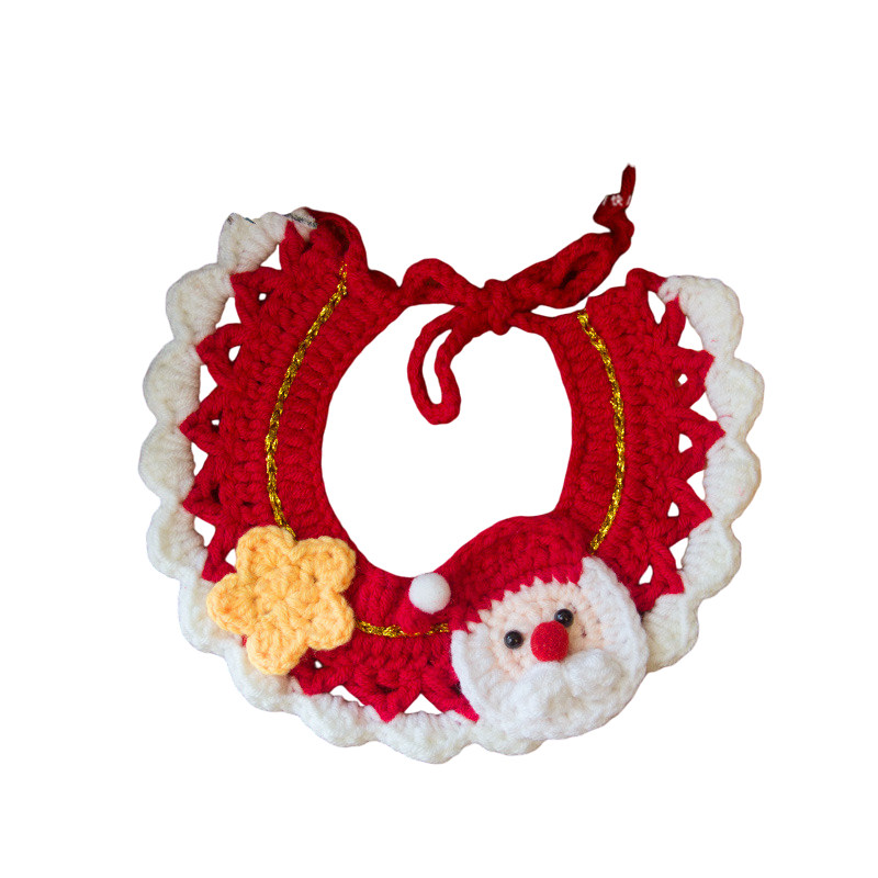 Christmas Crochet Pet Collars