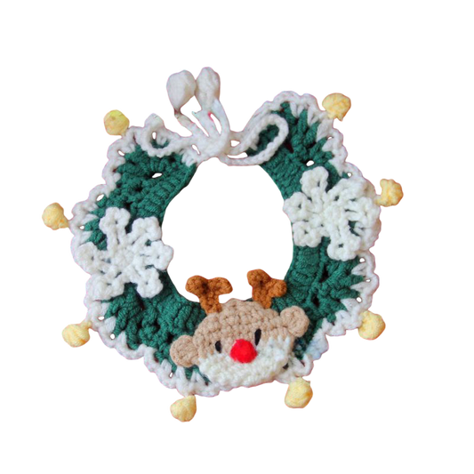 Christmas Crochet Pet Collars