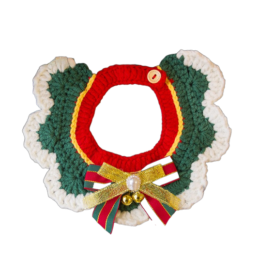 Christmas Crochet Pet Collars