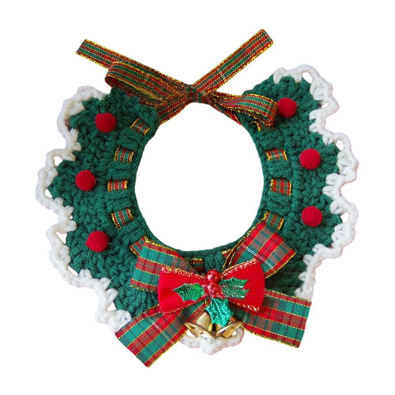 Christmas Crochet Pet Collars