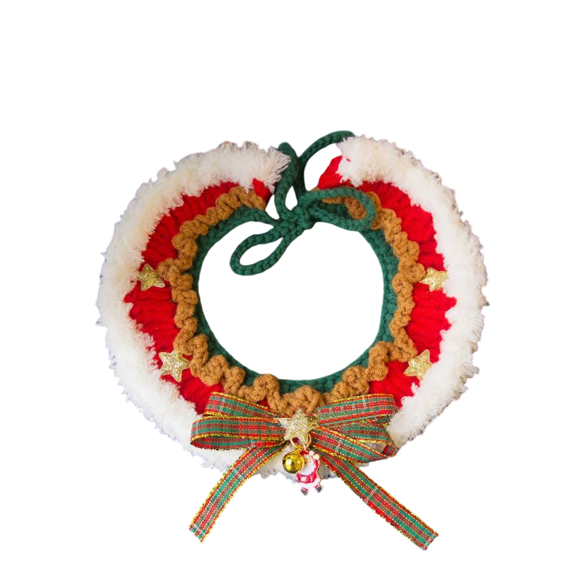 Christmas Crochet Pet Collars