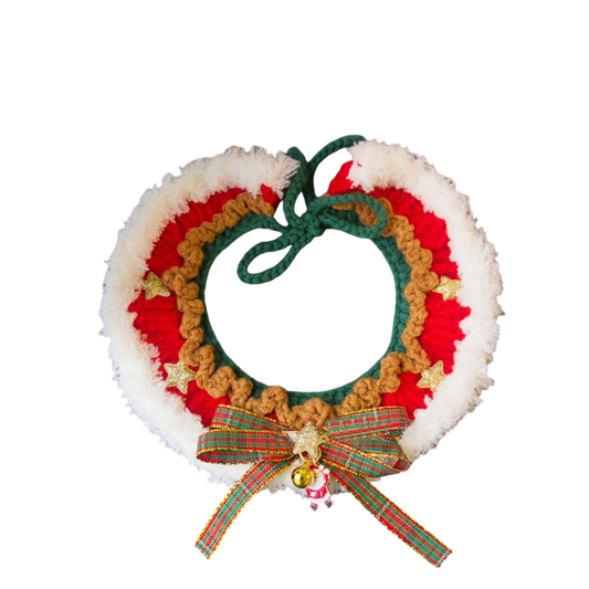 Christmas Crochet Pet Collars