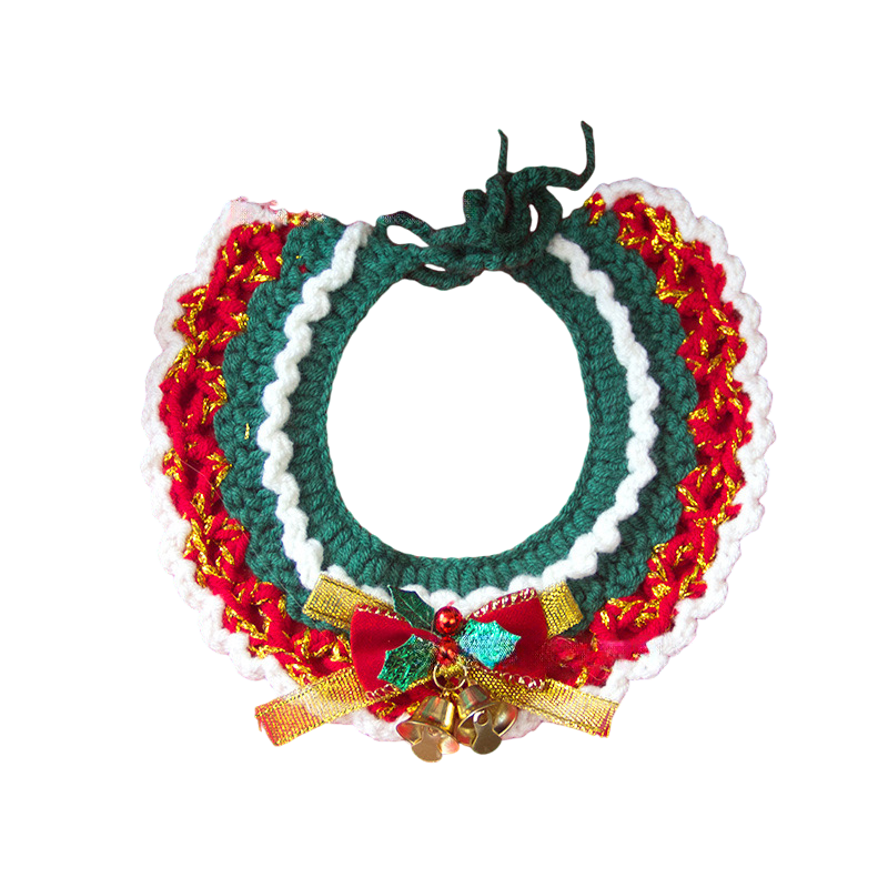 Christmas Crochet Pet Collars