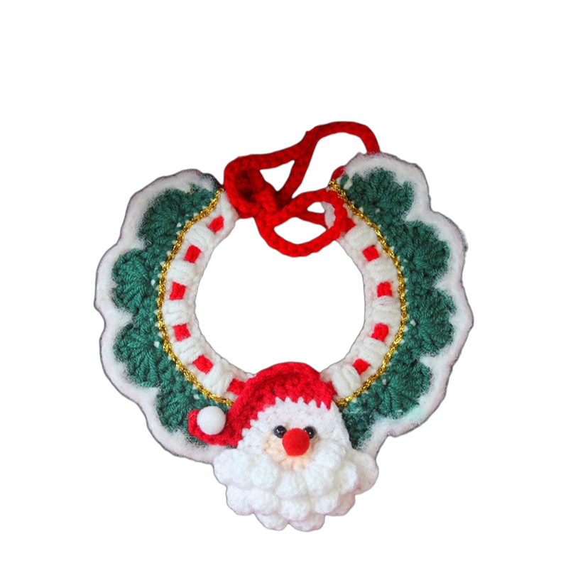 Christmas Crochet Pet Collars