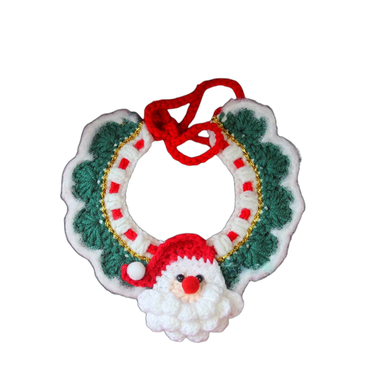 Christmas Crochet Pet Collars