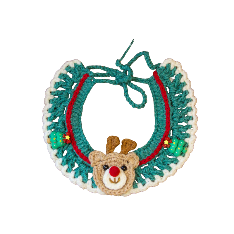 Christmas Crochet Pet Collars