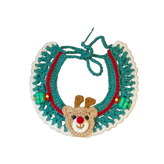 Christmas Crochet Pet Collars