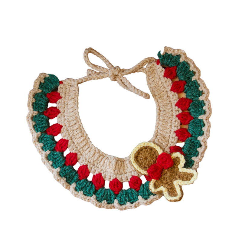 Christmas Crochet Pet Collars