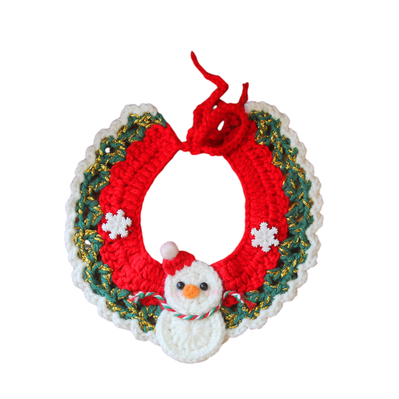 Christmas Crochet Pet Collars