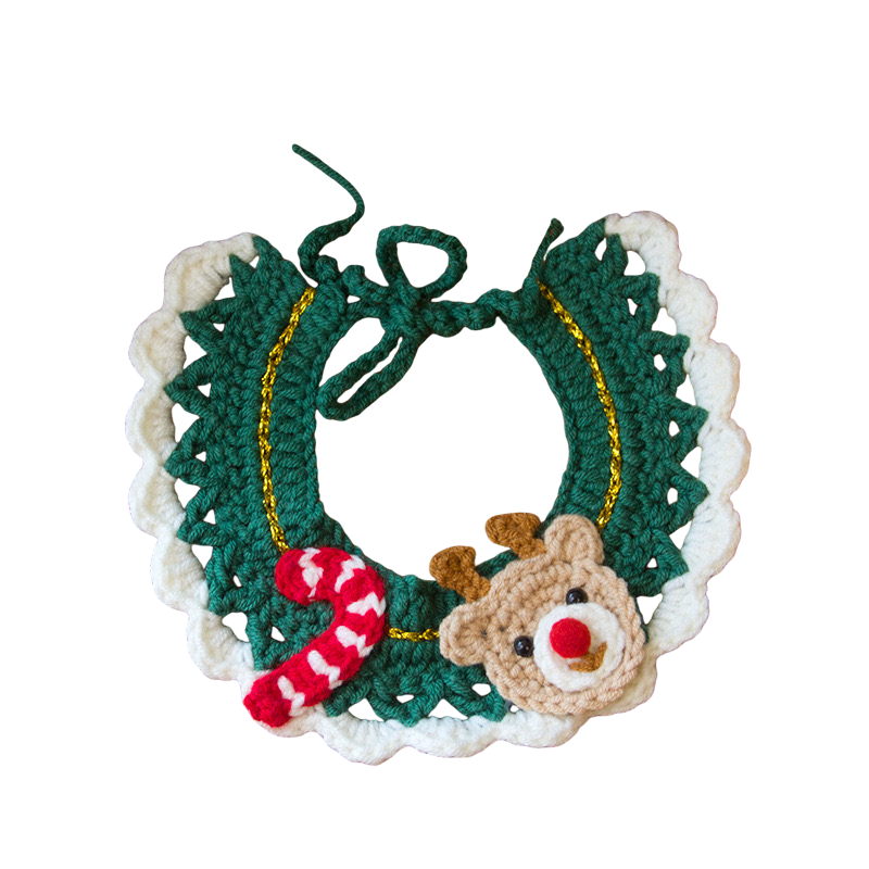 Christmas Crochet Pet Collars