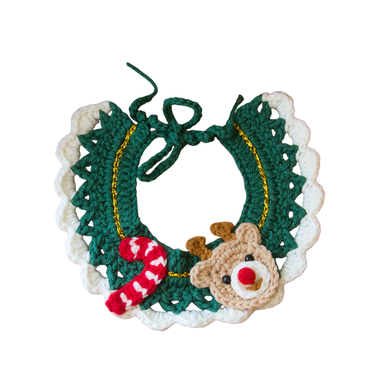 Christmas Crochet Pet Collars