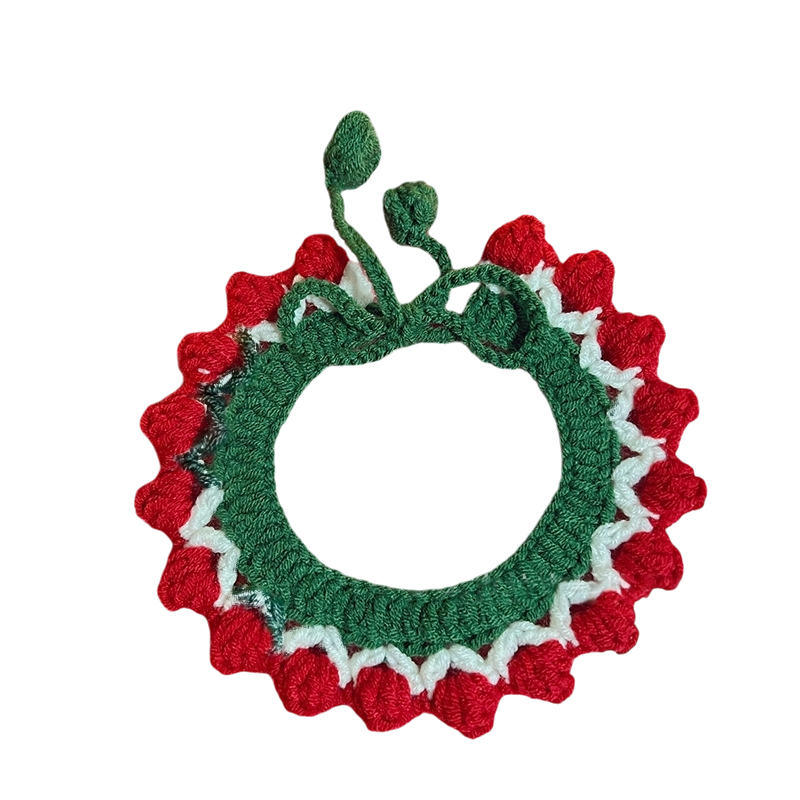 Christmas Crochet Pet Collars