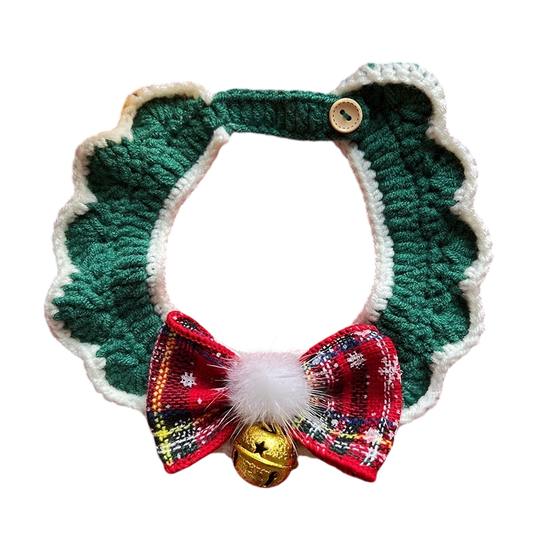 Christmas Crochet Pet Collars