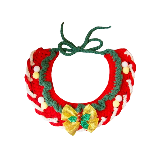 Christmas Crochet Pet Collars