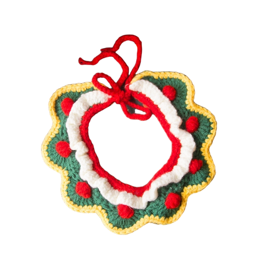 Christmas Crochet Pet Collars