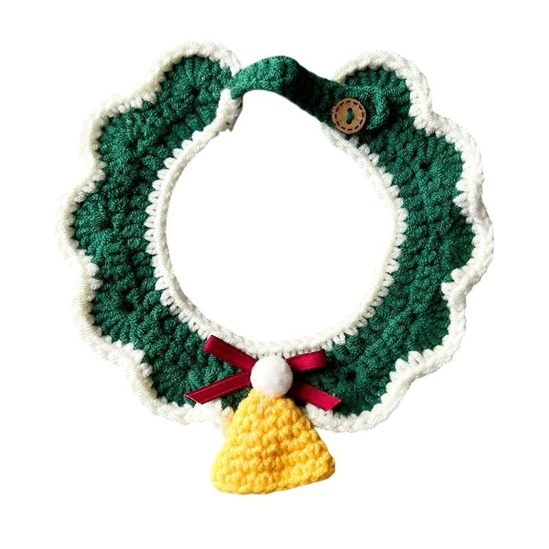 Christmas Crochet Pet Collars