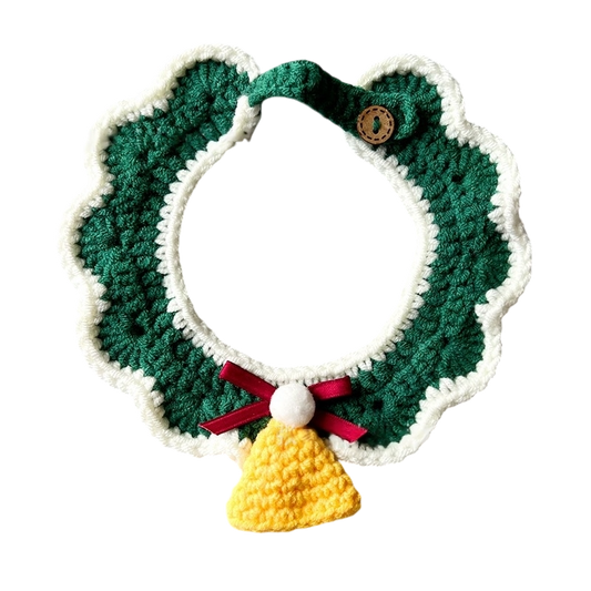 Christmas Crochet Pet Collars