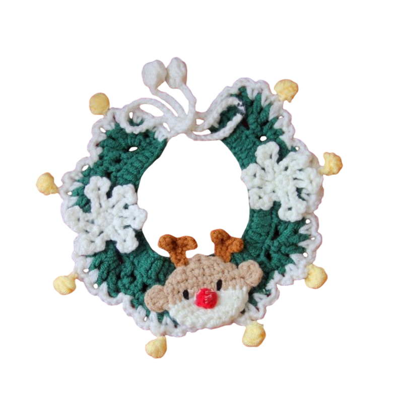 Christmas Crochet Pet Collars