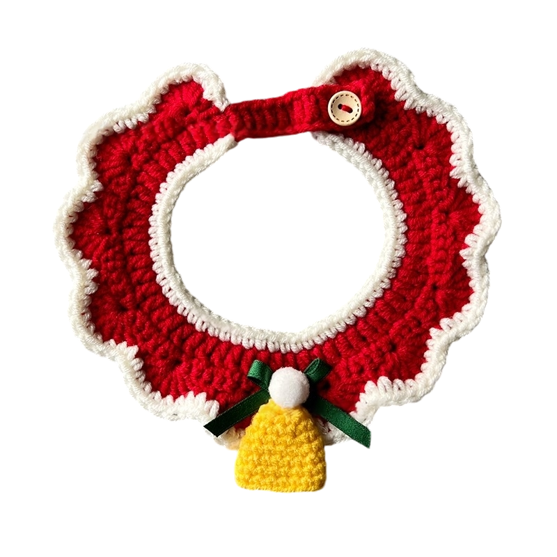 Christmas Crochet Pet Collars