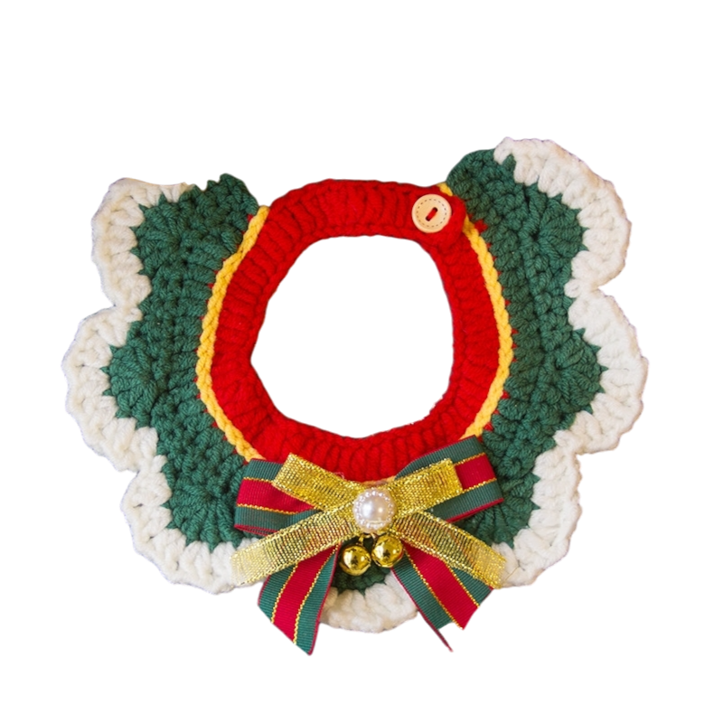 Christmas Crochet Pet Collars