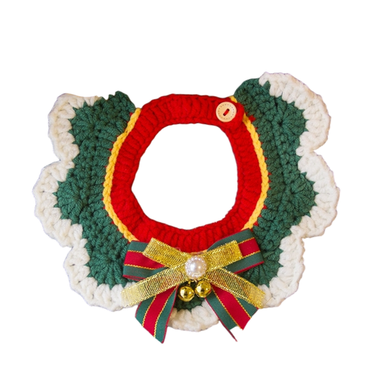 Christmas Crochet Pet Collars