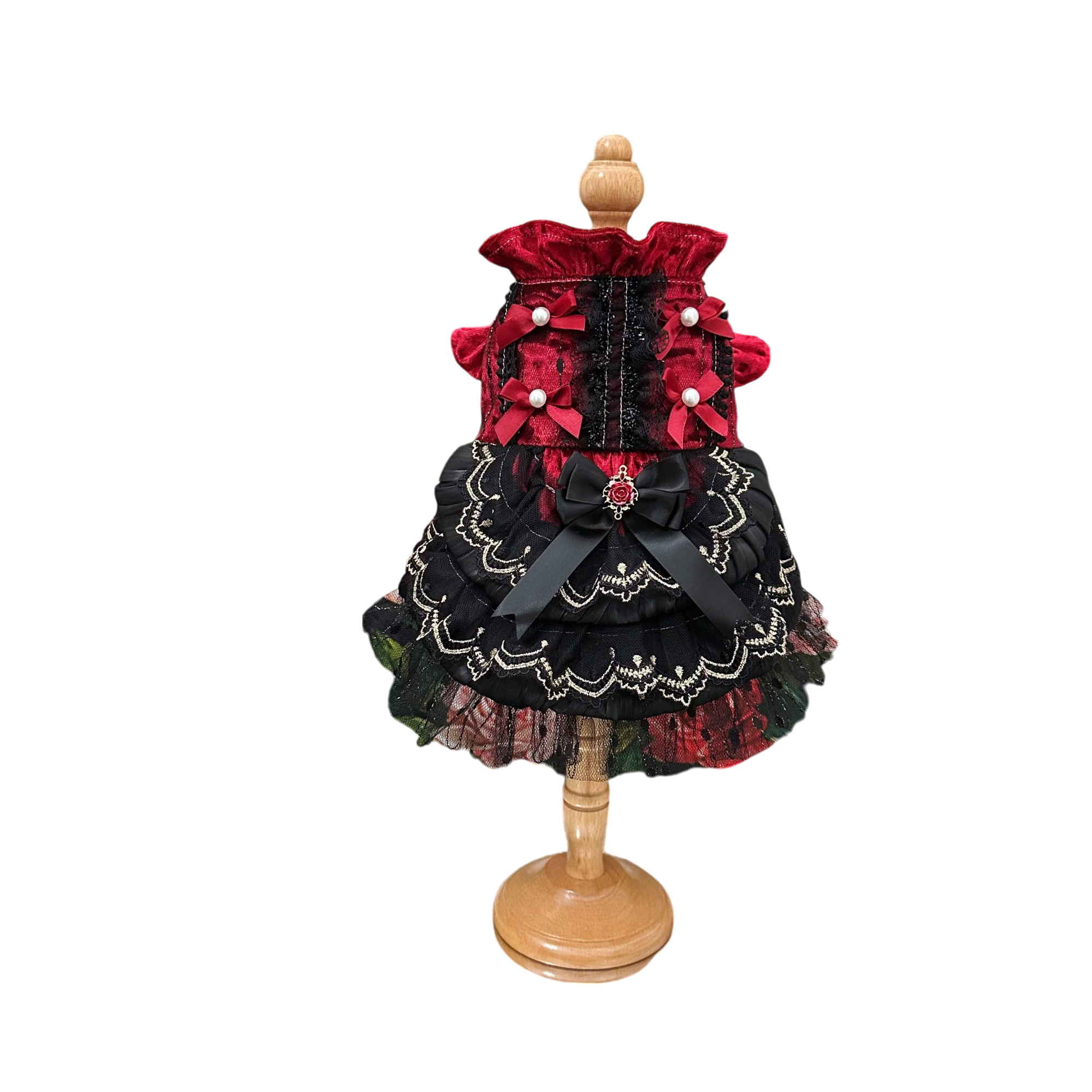 Crimson Rose Victorian Pet Dress