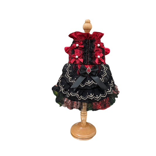 Crimson Rose Victorian Pet Dress